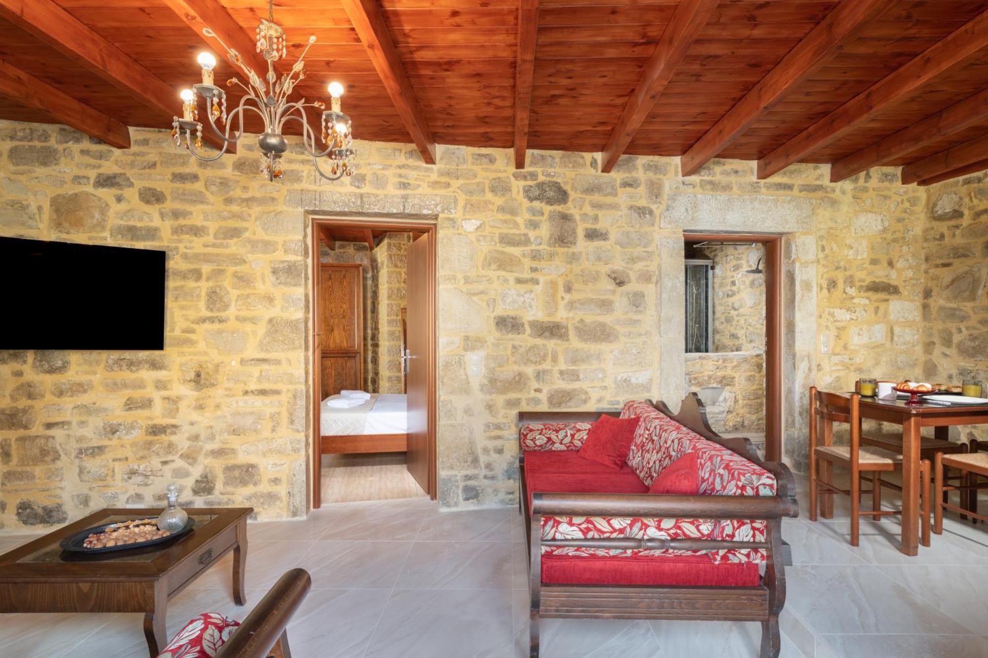 Draganigo Luxury Stone Houses 40 Min From Matala Ano Moulia Szoba fotó